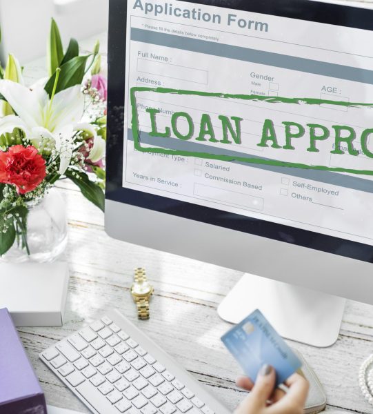 Loan Approved Application Form Concept